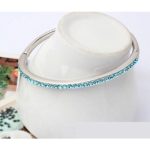 Okrúhly náramok, akvamarín