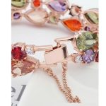 Kamenný náramok v tvare kvapky vody, Multicolor