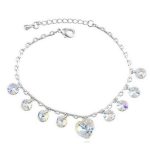 Prasknutie srdiečka a kruhu, Kristály AB, zdobené kryštálmi Swarovski