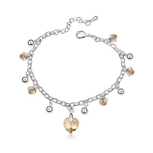 Elegantný kamienkový náramok Crystal GSHA zdobený kryštálmi Swarovski