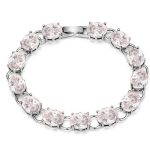 Náramok so zirkónmi, rhodium