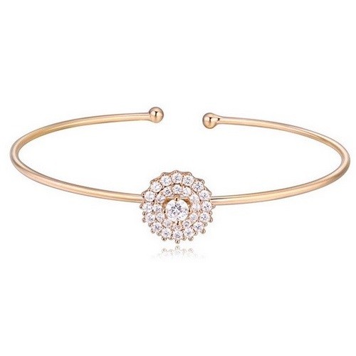 Slnečnicový náramok, trblietavé zlato