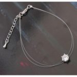 Antialergénny priehľadný náramok Crystal zdobený kryštálmi Swarovski