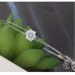 Antialergénny priehľadný náramok Crystal zdobený kryštálmi Swarovski