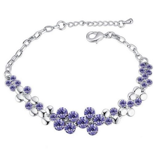 Kvetinový náramok, Tanzanit