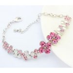 Kvetinový náramok, ružový