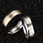 Pánsky snubný prsteň, nerezová oceľ, strieborná, veľkosť 9