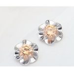 Súprava šperkov v tvare kvetu, Champagne