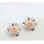 Súprava šperkov v tvare kvetu, Champagne