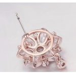 Luxusná súprava šperkov v tvare kvetu, trblietavé zlato