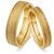 Pánsky snubný prsteň, nerez, zlatý, veľkosť 7