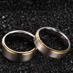 Pánsky snubný prsteň, nerez, striebro, veľkosť 11