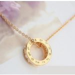 Náhrdelník s príveskom prsteň, trblietavé zlato