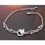 Motýľový náramok Crystal zdobený kryštálmi Swarovski