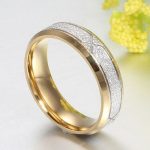 Pánsky snubný prsteň, s geometrickým vzorom, nerez, strieborná, veľkosť 11