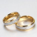 Pánsky snubný prsteň, s geometrickým vzorom, nerez, strieborná, veľkosť 11