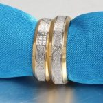 Dámsky svadobný prsteň, s geometrickým vzorom, nerez, strieborná, veľkosť 9