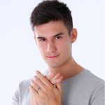 Pánsky snubný prsteň, nerezová oceľ, strieborná, veľkosť 8