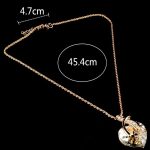 Pozlátený náhrdelník s príveskom srdiečka, zelená