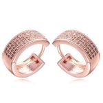 Kruhové náušnice, Rosegold, ružové zlato
