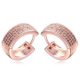 Kruhové náušnice, Rosegold, ružové zlato
