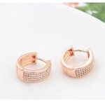 Kruhové náušnice, Rosegold, ružové zlato