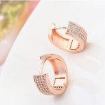 Kruhové náušnice, Rosegold, ružové zlato