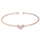 Náramok so vzorom srdca, Rosegold, ružové zlato