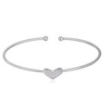 Náramok so vzorom srdca, Kristály