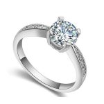 Klasický okrúhly prsteň, Crystal, 6.5