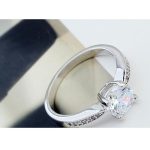 Klasický okrúhly prsteň, Crystal, 6.5