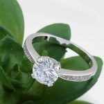 Klasický okrúhly prsteň, Crystal, 7.5