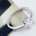 Klasický okrúhly prsteň, Crystal, 7.5