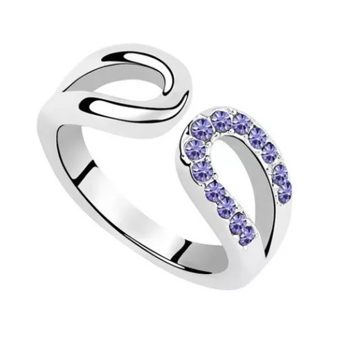 Prsteň v tvare kvapky vody, Tanzanite, 7.5
