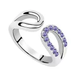 Prsteň v tvare kvapky vody, Tanzanite, 6.5