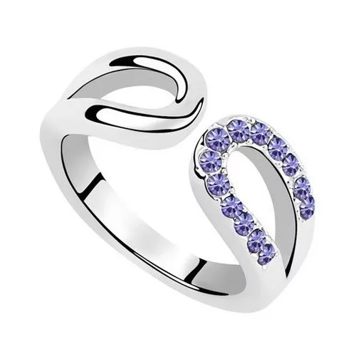 Prsteň v tvare kvapky vody, Tanzanite, 6.5