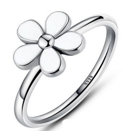 Kvetinový strieborný prsteň, 8