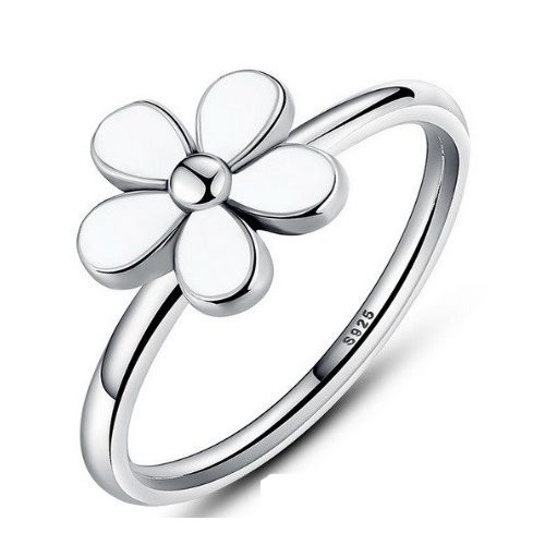 Kvetinový strieborný prsteň, 8