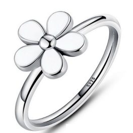 Strieborný prsteň s kvetmi, 7