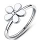 Strieborný prsteň s kvetmi, 7