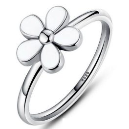 Strieborný prsteň s kvetom, 6
