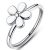 Strieborný prsteň s kvetom, 6