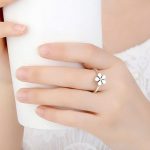 Strieborný prsteň s kvetom, 6