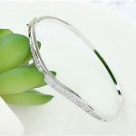 Oválny náramok, Rhodium