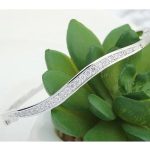 Oválny náramok, Rhodium