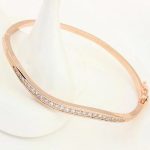 Oválny náramok, Rosegold, ružové zlato