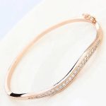Oválny náramok, Rosegold, ružové zlato