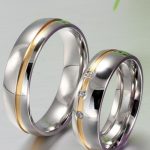 Dámsky snubný prsteň, nerezová oceľ, strieborná, veľkosť 6