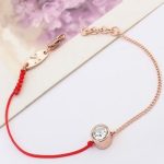 Náramok zo šnúrky a retiazky