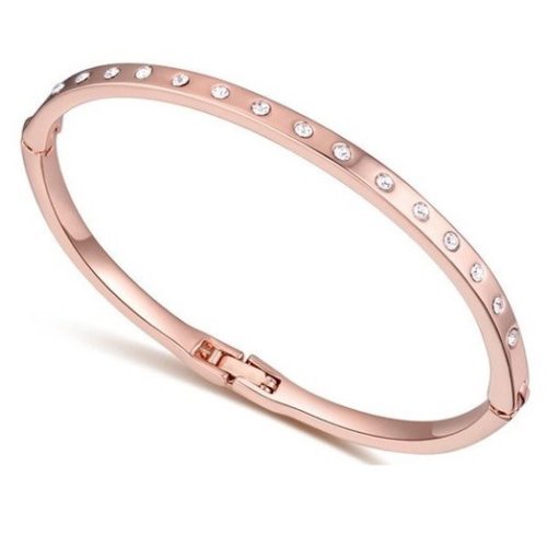 Klasický oválny náramok, Rosegold, ružové zlato